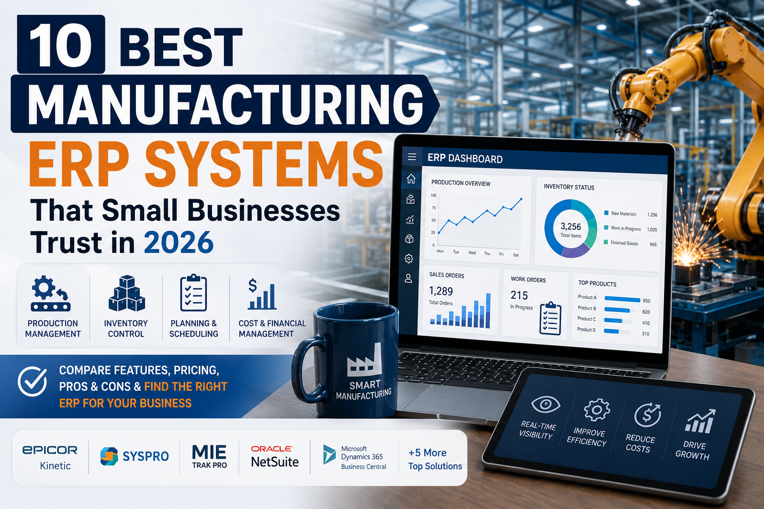 10 Best Manufacturing ERP Systems That Small Businesses Trust in 2026